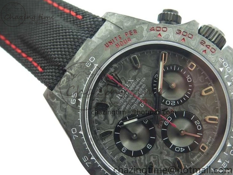 MiroTime 0414 Stretchable Daytona DIW All Black Carbon Noob 1:1 Best Edition Black Dial on Black Nylon Strap SA 2582